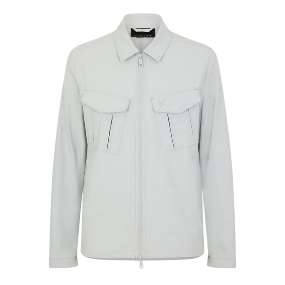 Lyle & Scott Mens Logo Overshirt / Grey Mirage